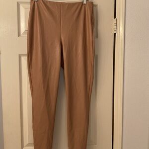 Express Tan Leather Pants